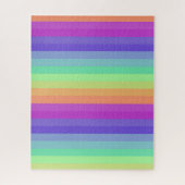 Bright Pastel Rainbow Stripe Puzzel (Verticaal)