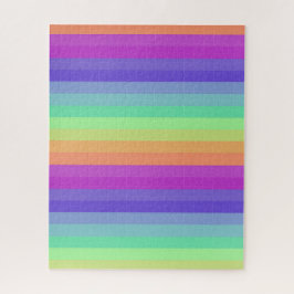 Bright Pastel Rainbow Stripe Puzzel