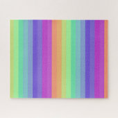 Bright Pastel Rainbow Stripe Puzzel (Horizontaal)