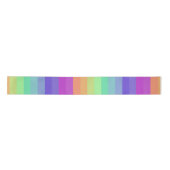 Bright Pastel Rainbow Stripe Ribbon Satijnen Lint (Voorkant)