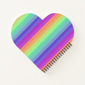 Bright Pastel Rainbow Stripe Spiral Notitieboek (Achterkant)