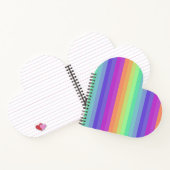 Bright Pastel Rainbow Stripe Spiral Notitieboek (Binnen)