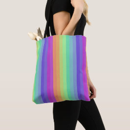 Bright Pastel Rainbow Stripe Tas