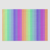 Bright Pastel Rainbow Stripe Tissue Paper Tissuepapier (Voorkant)