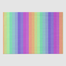 Bright Pastel Rainbow Stripe Tissue Paper Tissuepapier