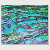 Bright Paua Shell Abalone Wrapping Paper Cadeaupapier (Vlak)