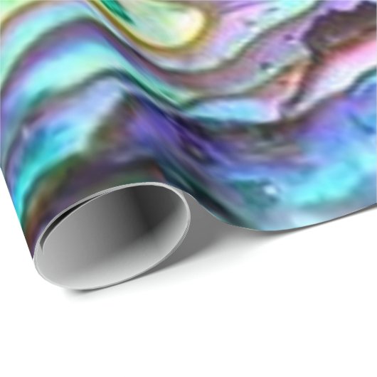 Bright Paua Shell Abalone Wrapping Paper Cadeaupapier (Rol Hoek)