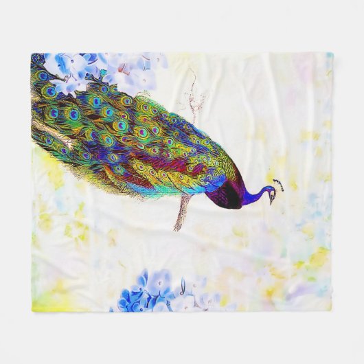 Bright pauock fleece deken (Voorkant (Horizontaal))