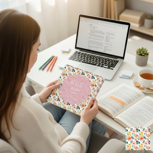 Bright Peach Blossoms Notitieboek