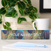 Bright Peacock Feathers Desk Name Bord Naambordje