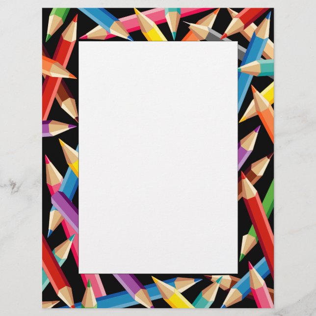 Bright Pencils Lijst Flat Sheet (Voorkant)