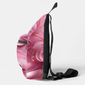 BRIGHT PINK ABSTRACT SWIRLS SLING BAG (Rechts)
