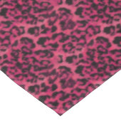 Bright pink and black spotted leopard tafelkleed (Gekanteld)