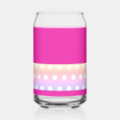 Bright Pink and Pola Dots  Blikvorm Glas (Achterkant)