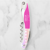 Bright Pink and Pola Dots  Kurkentrekker (Voorkant)