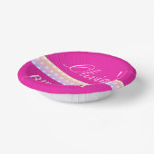 Bright Pink and Pola Dots  Papieren Kommen (Gebogen)