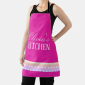 Bright Pink and Pola Dots Schort (Insitu)