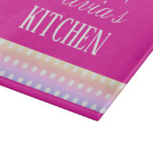 Bright Pink and Pola Dots  Snijplank (Hoek)