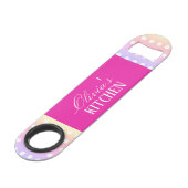 Bright Pink and Pola Dots  Speed Flessenopener (Voorkant Gekanteld)