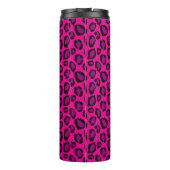 Bright Pink And Purple Leopard Print Pattern Thermosbeker (Achterkant)