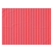 Bright Pink and Red Stripes Christmas Holiday Tafelkleed (Voorkant (Horizontaal))