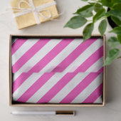 Bright Pink and White Striped Tissuepapier (Geschenk)