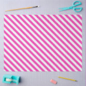 Bright Pink and White Striped Tissuepapier (Craft)