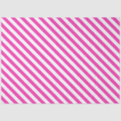 Bright Pink and White Striped Tissuepapier (Voorkant)