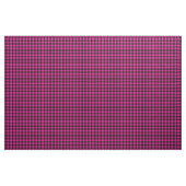 Bright Pink & Black Gingham Plaid Stof (Yard (91,4 cm))