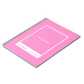 Bright Pink Block Quote Classic Notebook Notitieboek (Linkerzijde)