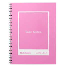 Bright Pink Block Quote Classic Notebook Notitieboek