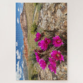 Bright pink cactus flowers in Red Rock Canyon, Nv Legpuzzel (Verticaal)