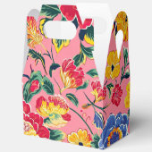 Bright Pink Chinoiserie Floral Bedankdoosjes (Open)