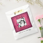 Bright Pink Custom Photo Bachelorette Bedankzakje (Gezegeld)