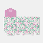 Bright Pink Daisies Baby shower Bedankdoosjes (Uitgevouwen)