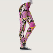Bright Pink Dragon Tattoo Punk Rock Leggings (Rechts)
