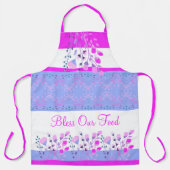 Bright Pink en Blue Floral Schort (Voorkant)