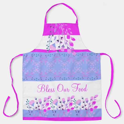 Bright Pink en Blue Floral Schort (Voorkant)