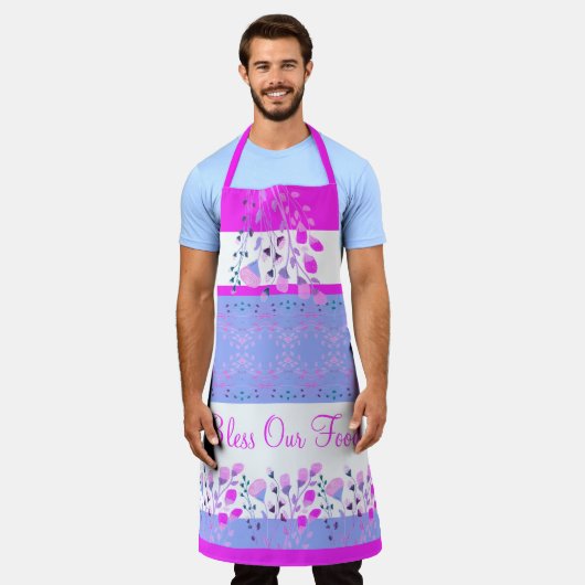 Bright Pink en Blue Floral Schort (Gedragen)