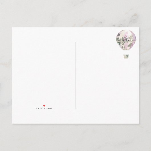 BRIGHT PINK FLAMINGO Save the Date White Aankondigingskaart (Achterkant)