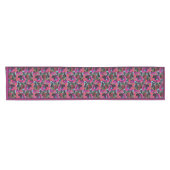 Bright pink floral  medium table runner korte tafelloper (Horizontaal)