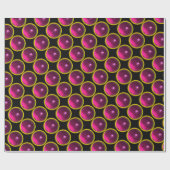 BRIGHT PINK FUCHSIA AMETHYST GEM STONES CADEAUPAPIER (Vlak)