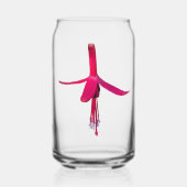 Bright Pink Fuchsia Flower Floral Blikvorm Glas (Voorkant)