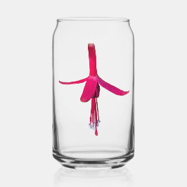 Bright Pink Fuchsia Flower Floral Blikvorm Glas