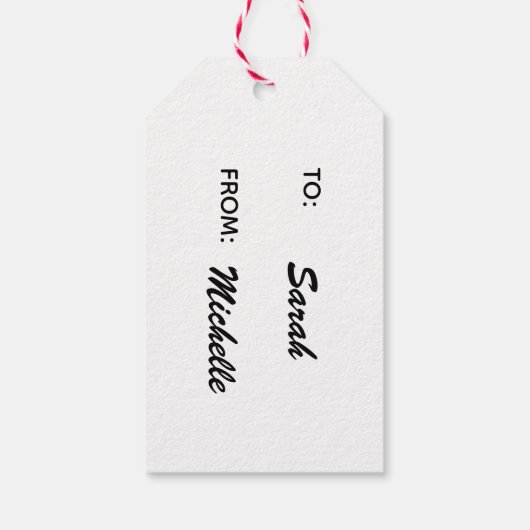 Bright Pink Geranium Bloemen Bewerkbaar Gift Label Cadeaulabel (Achterkant)