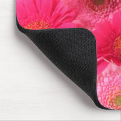 Bright Pink Gerbera Daisies Muismat (Hoek)