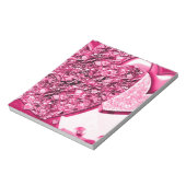 Bright Pink Glam Pad Notitieblok (Linkerzijde)