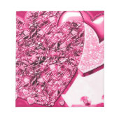 Bright Pink Glam Pad Notitieblok (Voorkant)