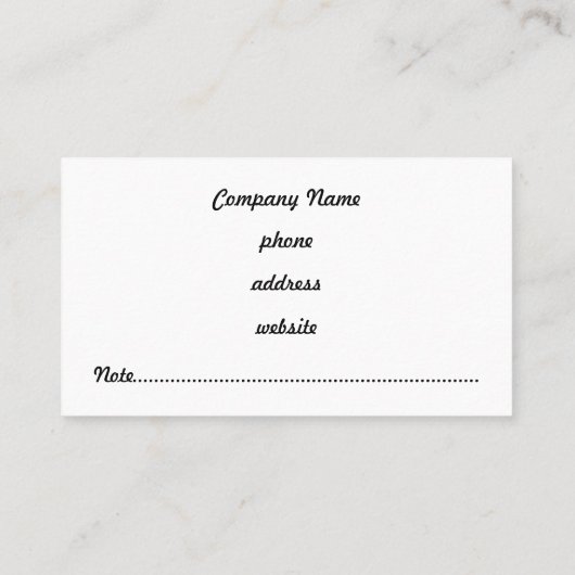 Bright Pink Lace Visitekaartje (Achterkant)