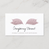 Bright Pink Make-up Artist Lashes Extension Roos Afsprakenkaartje (Voorkant)